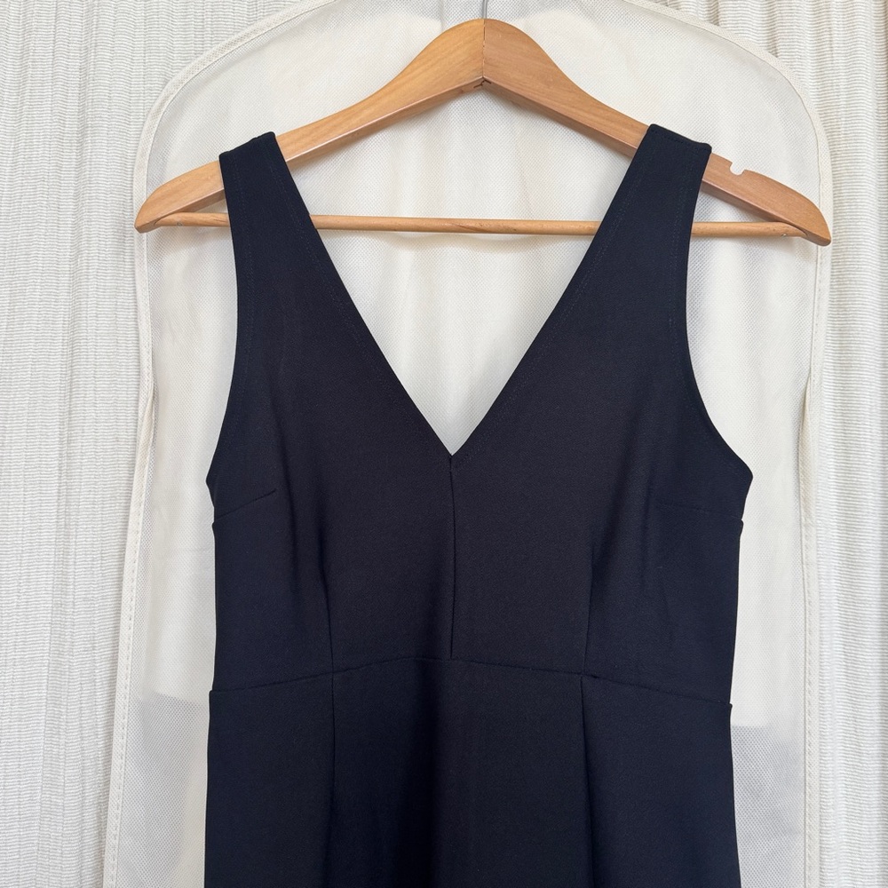 Abercrombie & Fitch Black Plunge Midi Bodycon Dress Size Small Petite - Picture 5 of 13